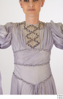  Photos Woman in Historical Dress 24 16th century Grey dress Historical Clothing decorated dress upper body 0001.jpg